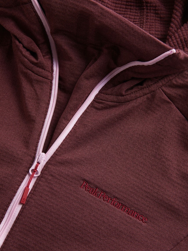 Light Hooded Fleece Half Zip Women