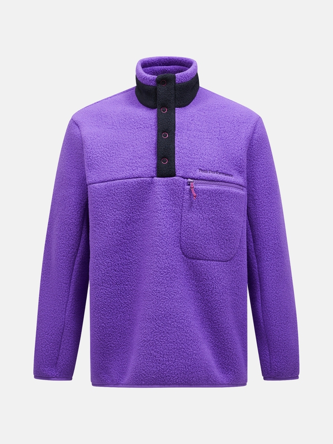 Fleece Snap T-Neck Men