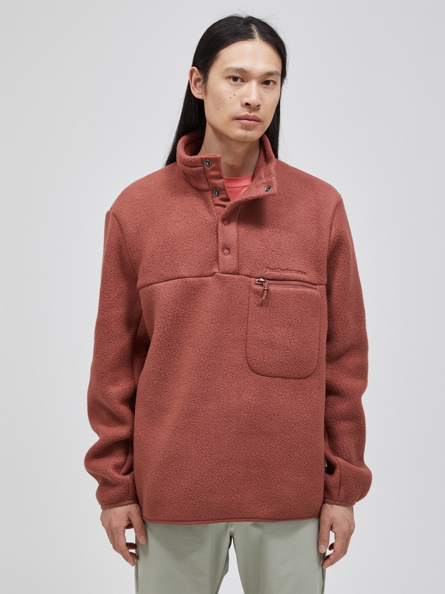 Fleece Snap T-Neck Men