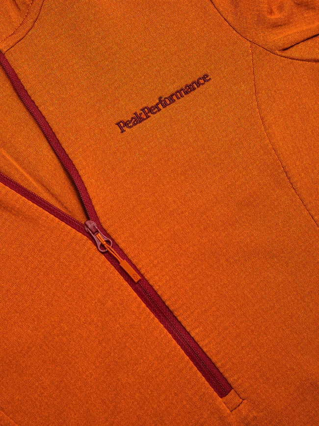Light Hooded Fleece Half Zip Women