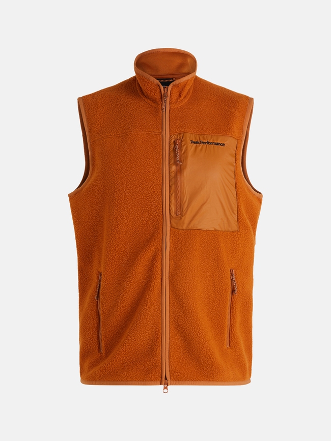 Pile Zip Vest Men