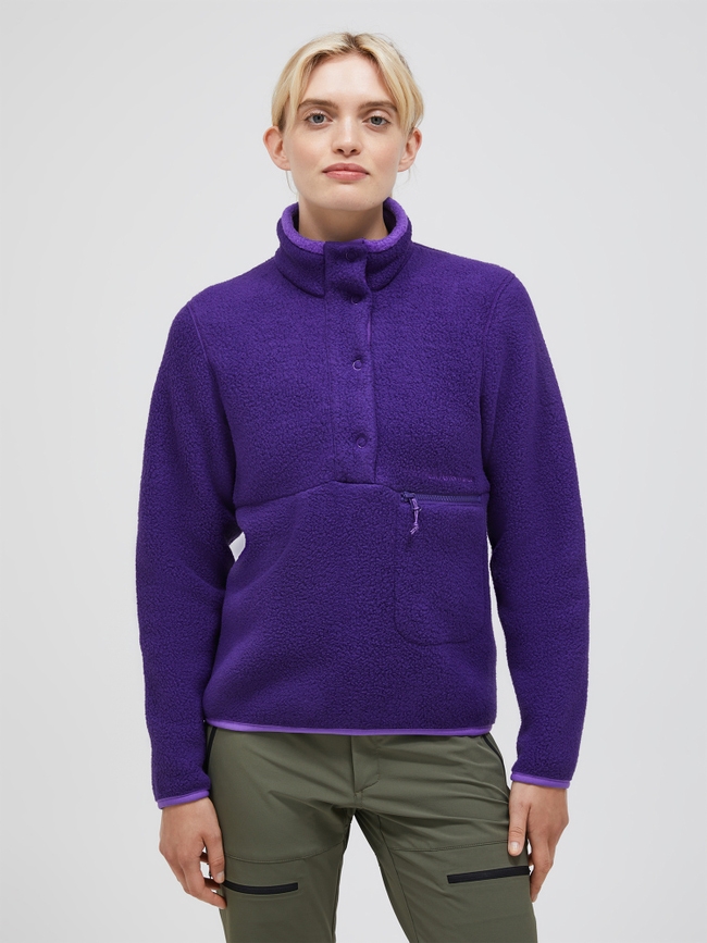 Fleece Snap T-Neck Women