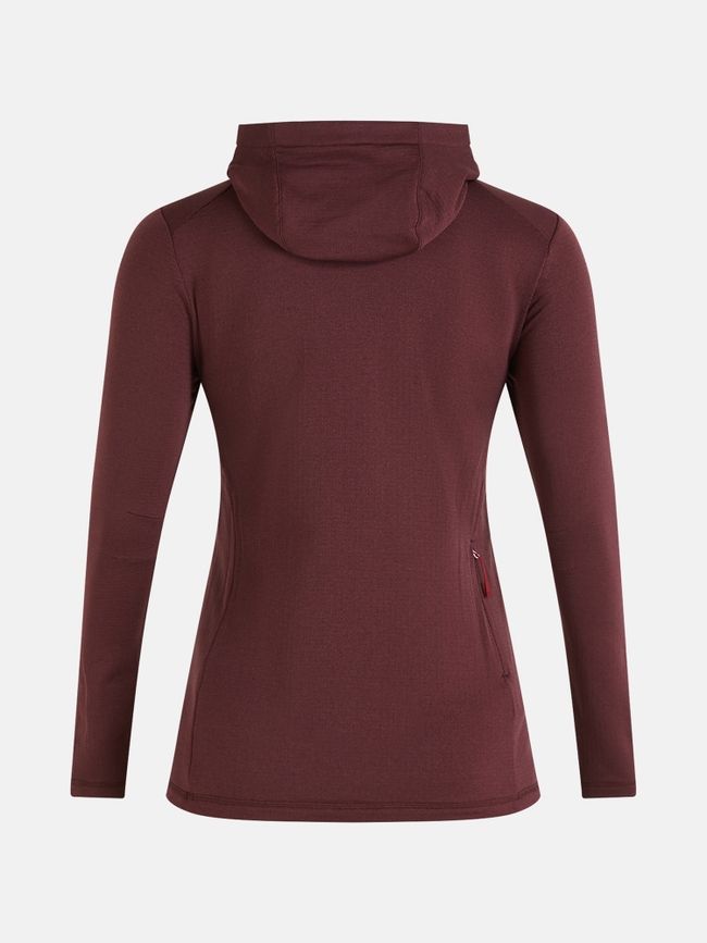 Light Hooded Fleece Half Zip Women
