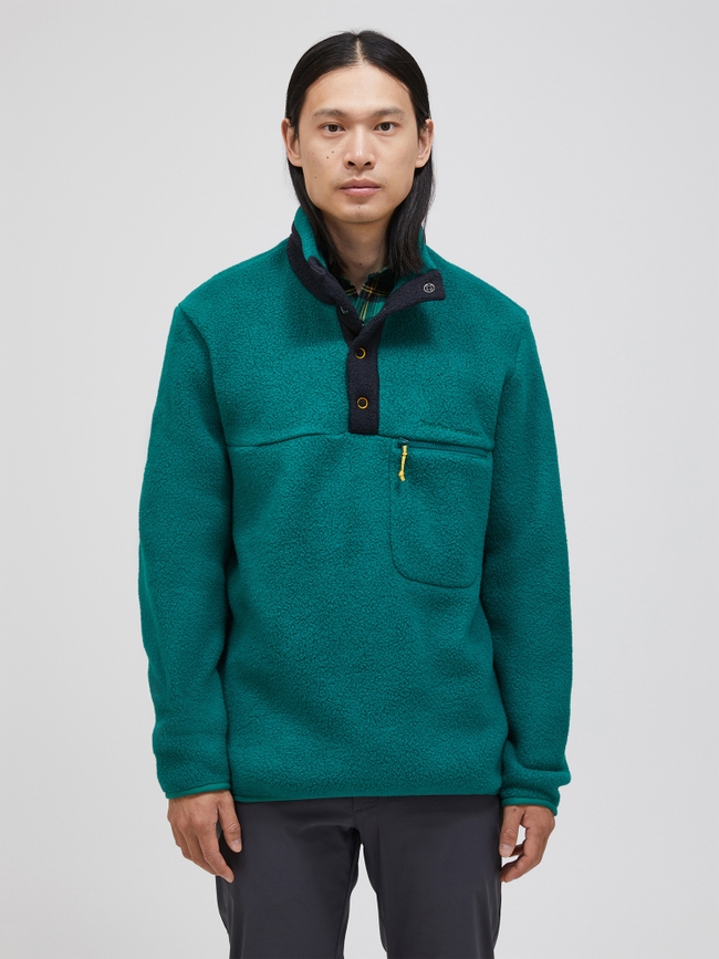 Fleece Snap T-Neck Men