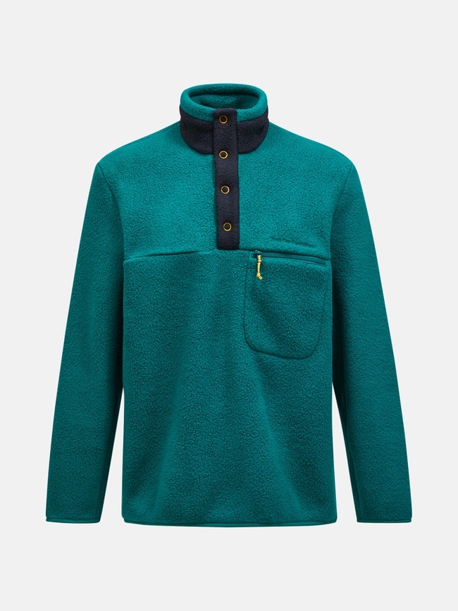 Fleece Snap T-Neck Men