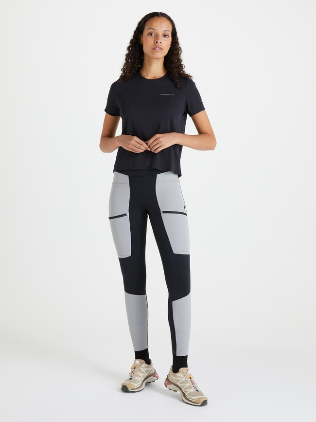 Wool Blend Cropped Short Sleeve Women