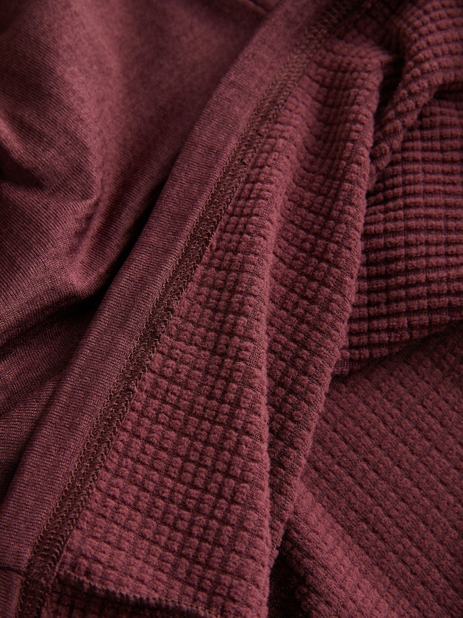 Light Hooded Fleece Half Zip Women