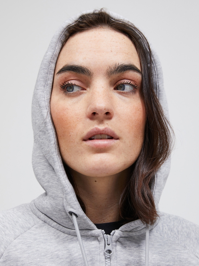 Original Small Logo Zip Hood Women