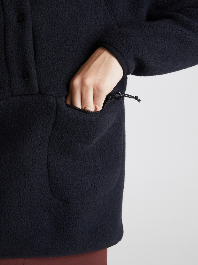 Fleece Snap T-Neck Women