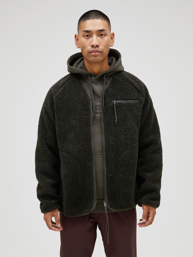 Heavy Pile Oversized Cardigan Men
