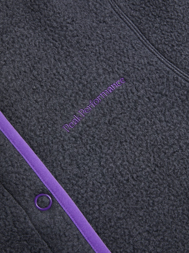 Fleece Snap Cardigan Women