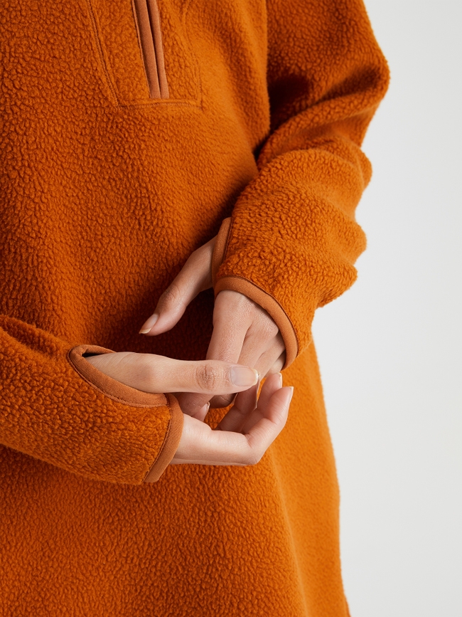 Long Pile Anorak Women