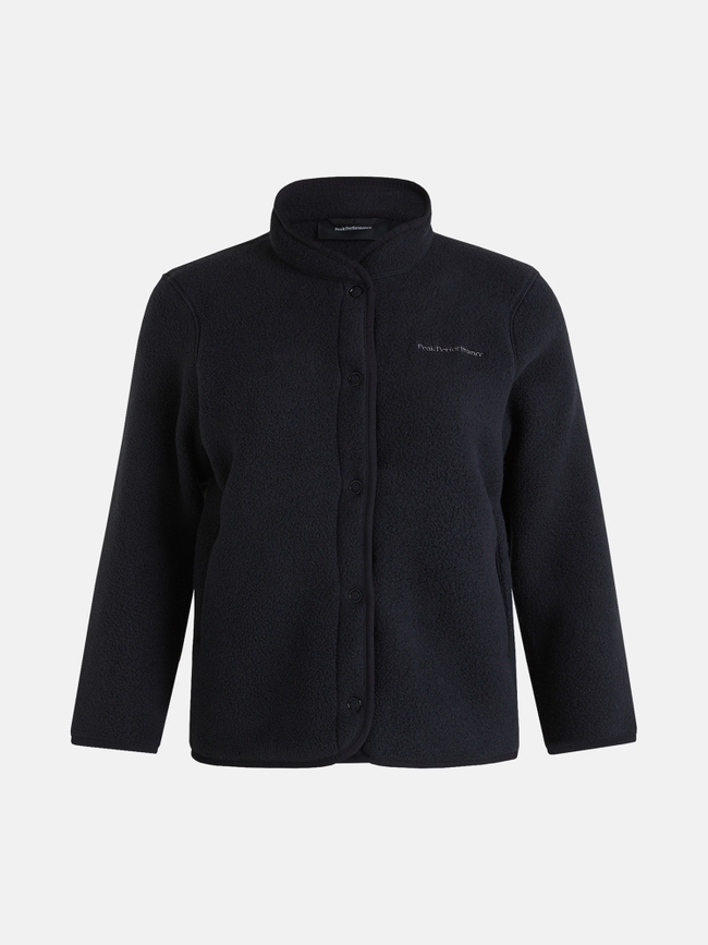 Fleece Snap Cardigan Women