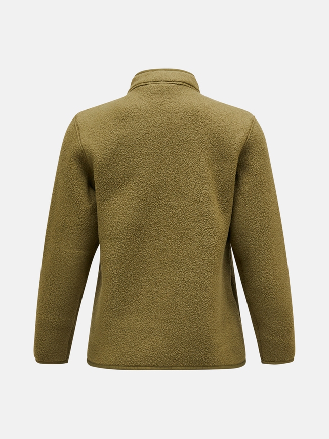 Fleece Snap Cardigan Women