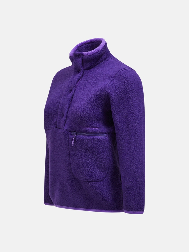 Fleece Snap T-Neck Women