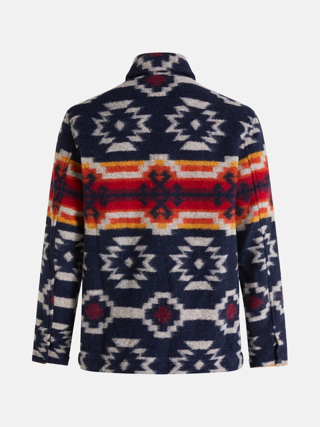 Wool Pattern Shirt Men