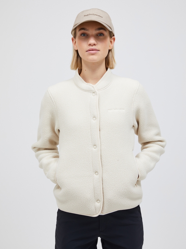 Fleece Snap Cardigan Women