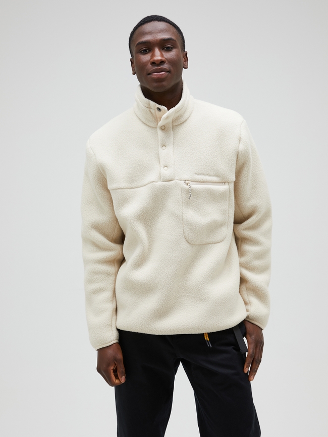 Fleece Snap T-Neck Men