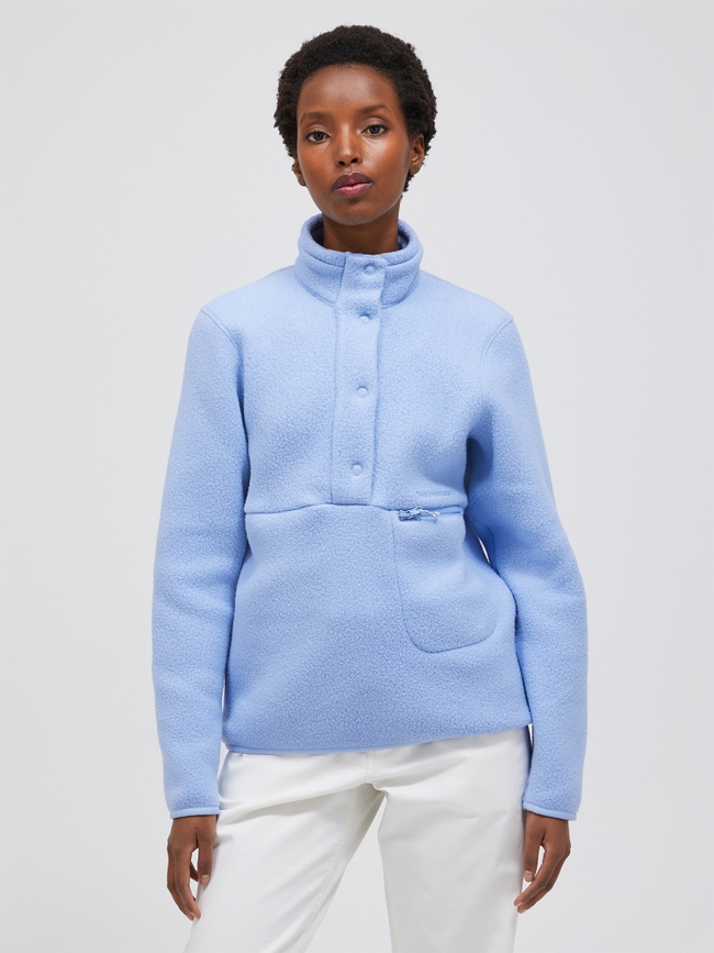 Fleece Snap T-Neck Women