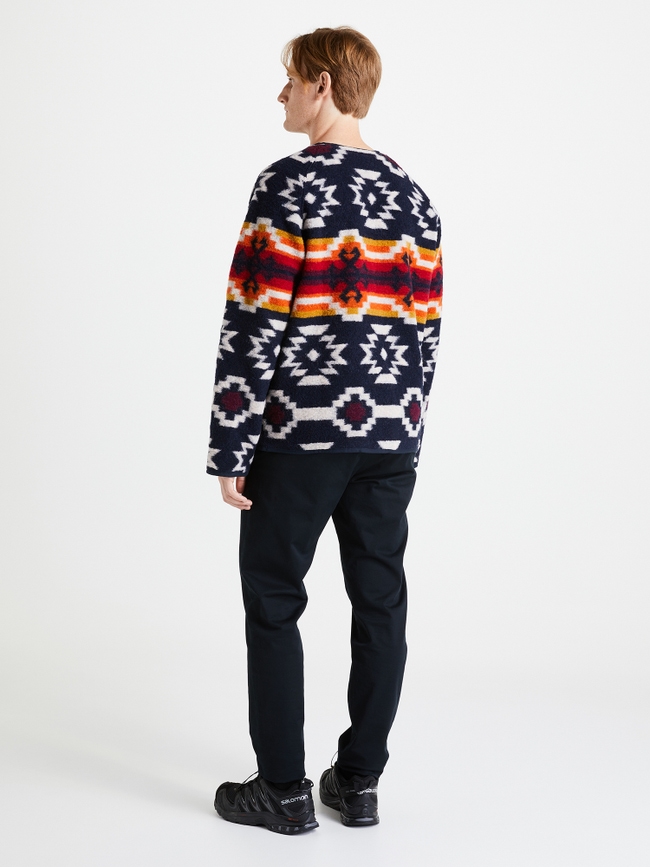 Wool Blend Cardigan Men