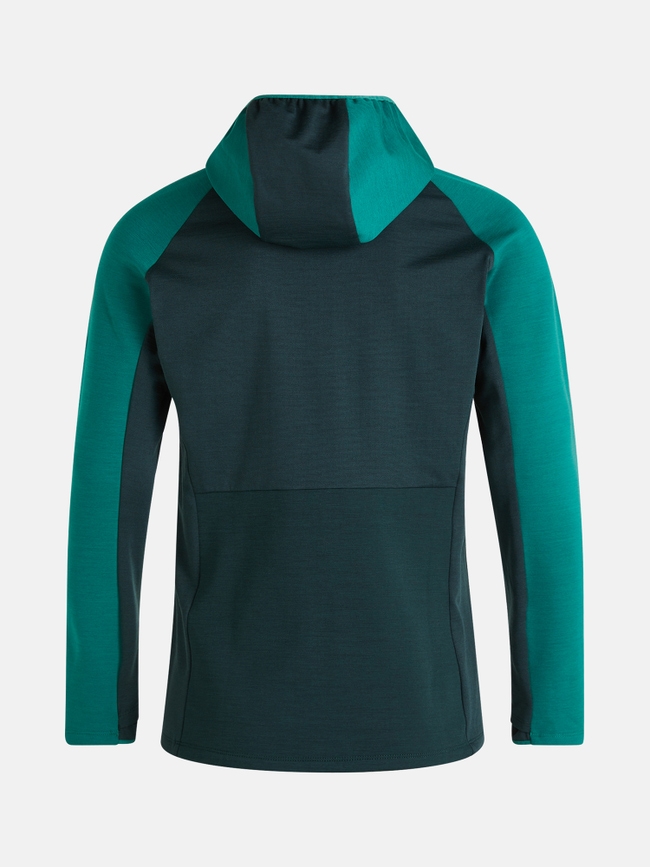 Vertical Mid Zip Hood Jacket Men