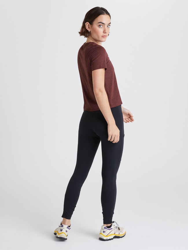 Wool Blend Cropped Short Sleeve Women