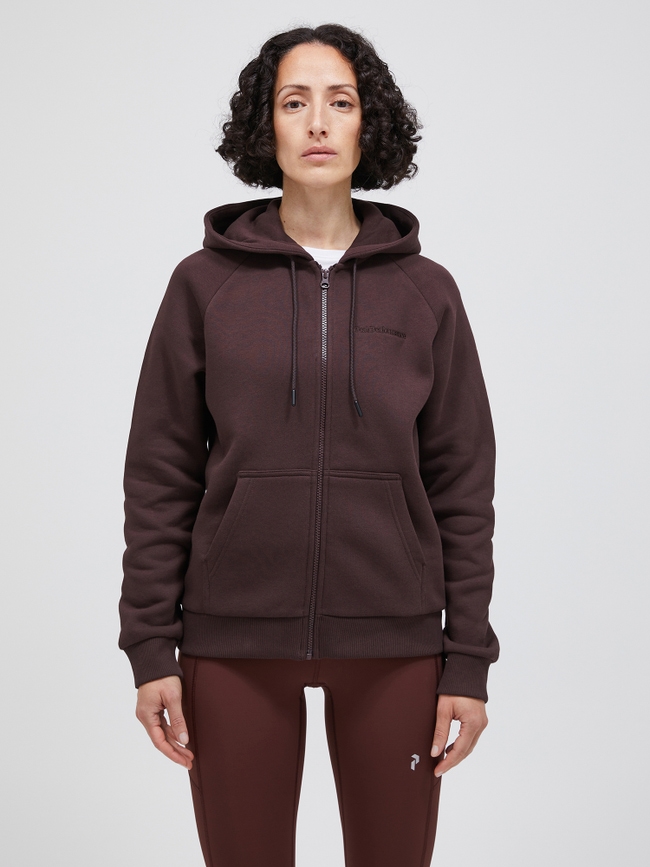 Original Small Logo Zip Hood Women