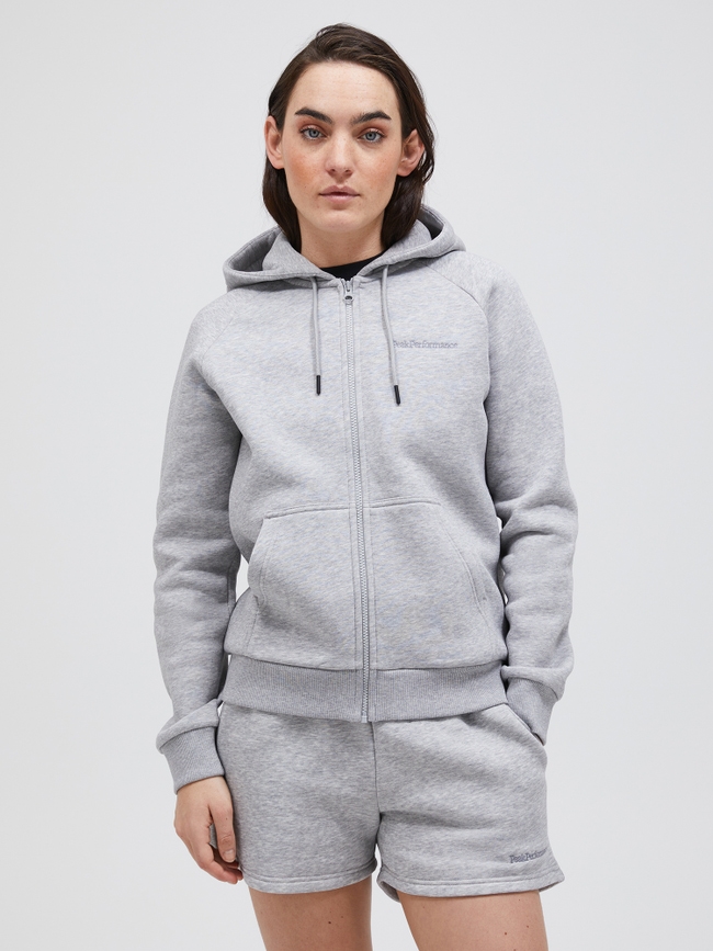 Original Small Logo Zip Hood Women