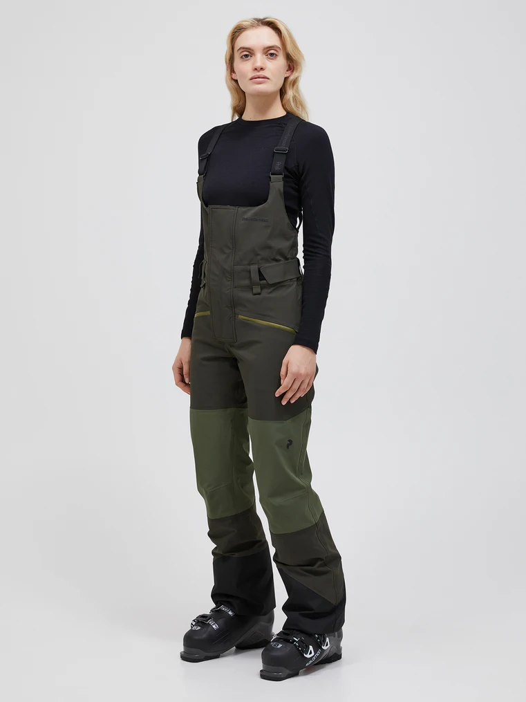 2L INSULATED SHELL STRETCH BIB PANTS WOMEN