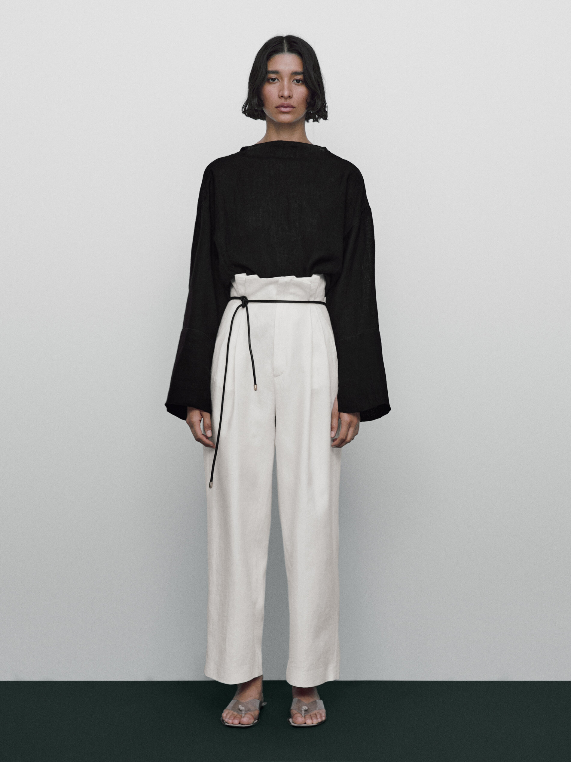 Camisa detalle lazos espalda Limited Edition - NEGRO