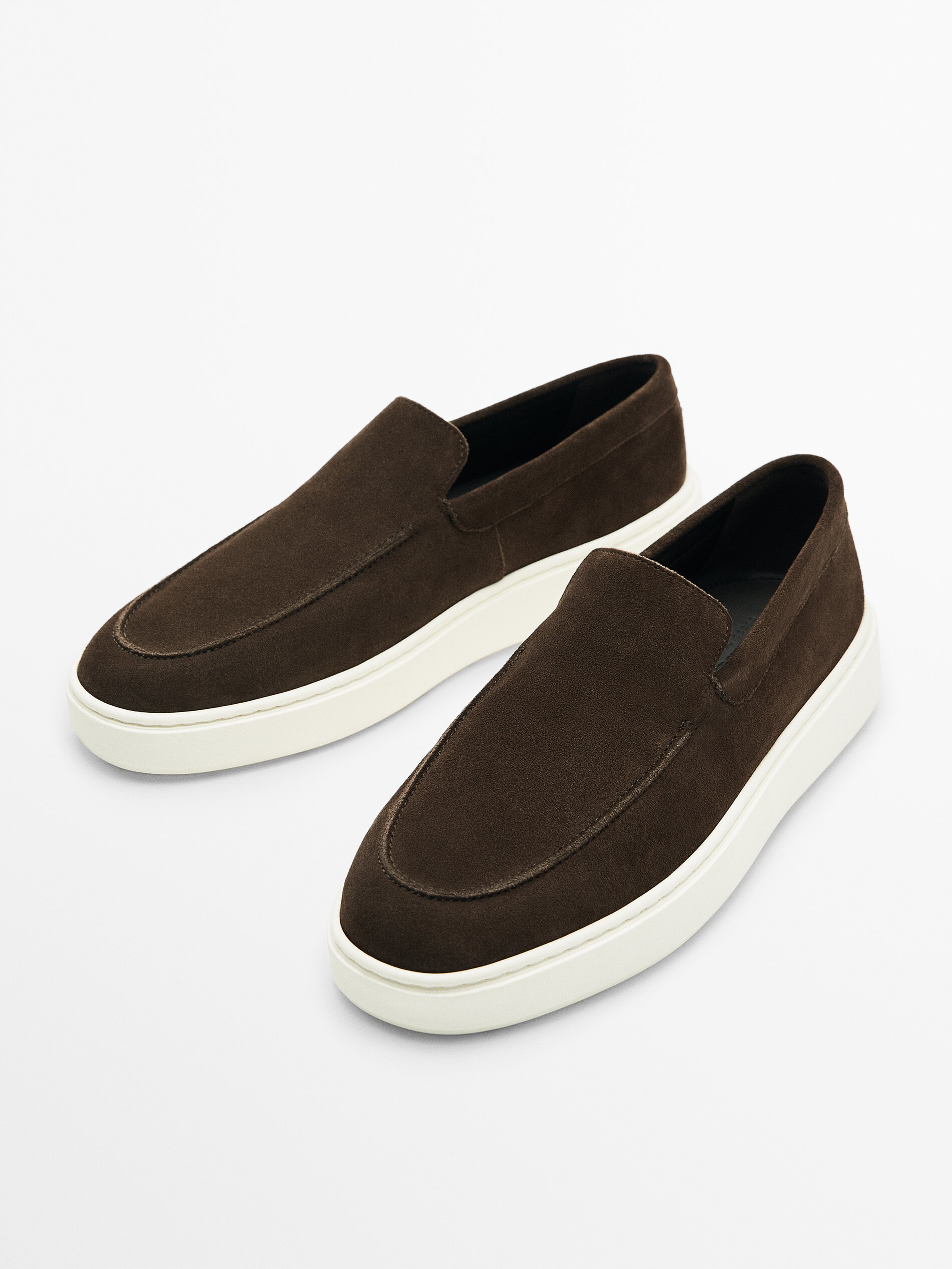 Mocasín soft serraje marrón - TAUPE