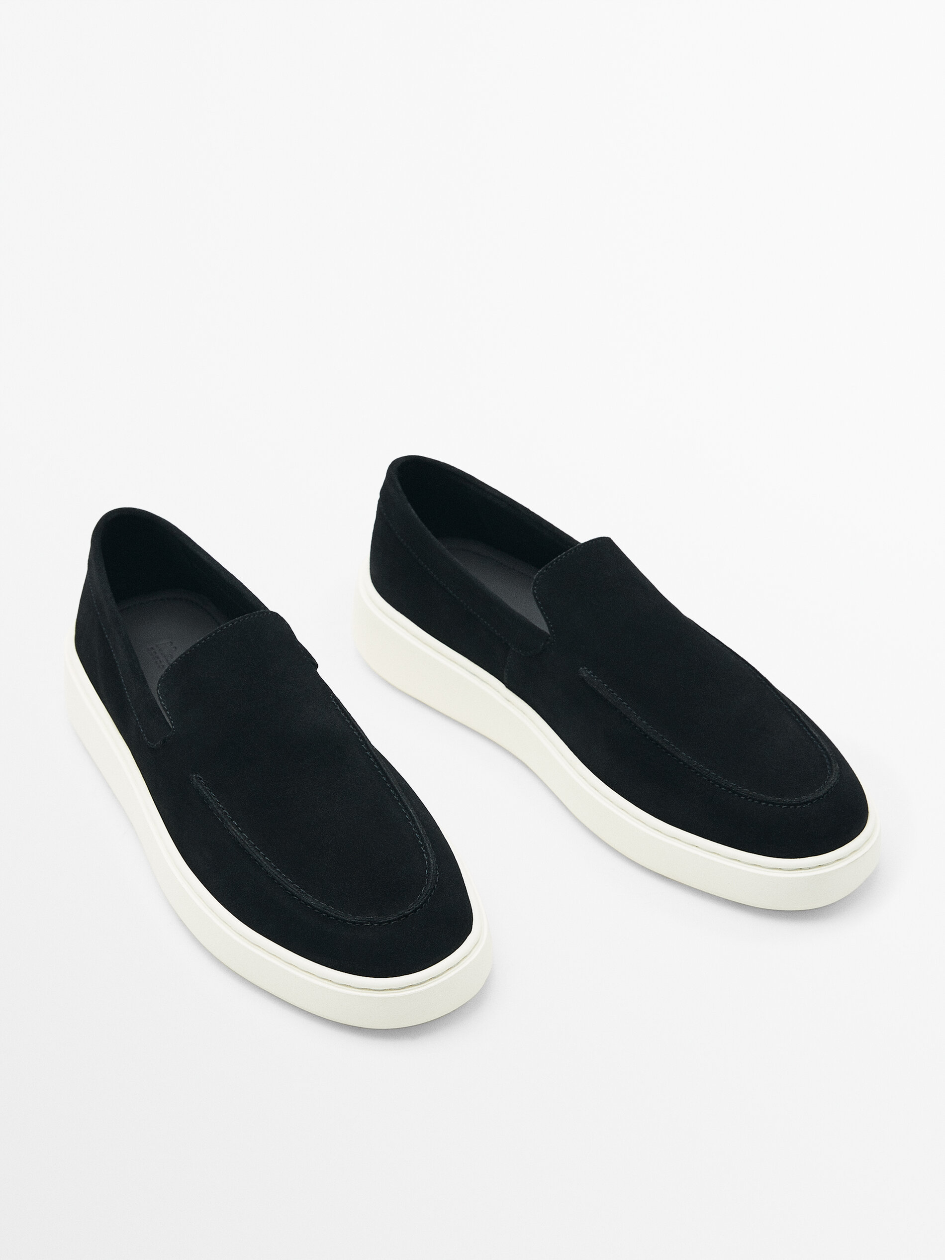 Mocasín soft serraje marino - AZUL