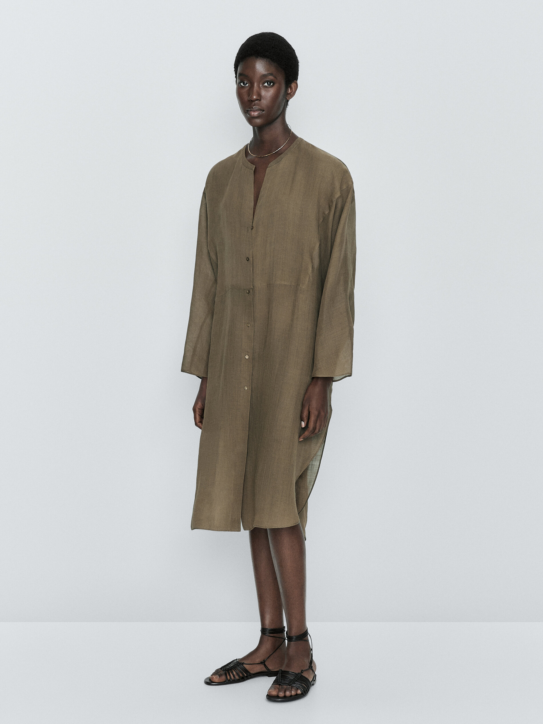 Blusón 100% ramio - KAKI