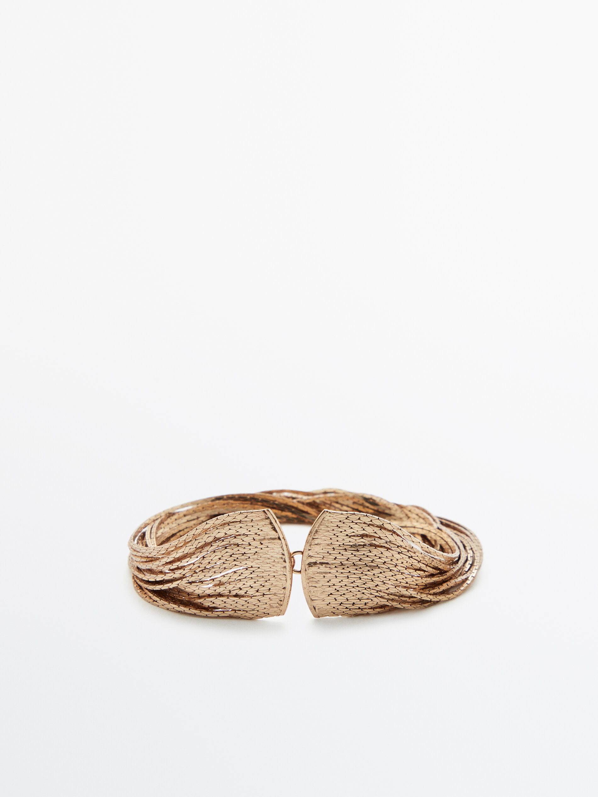 Pulsera cascada mini cadena baño oro - ORO