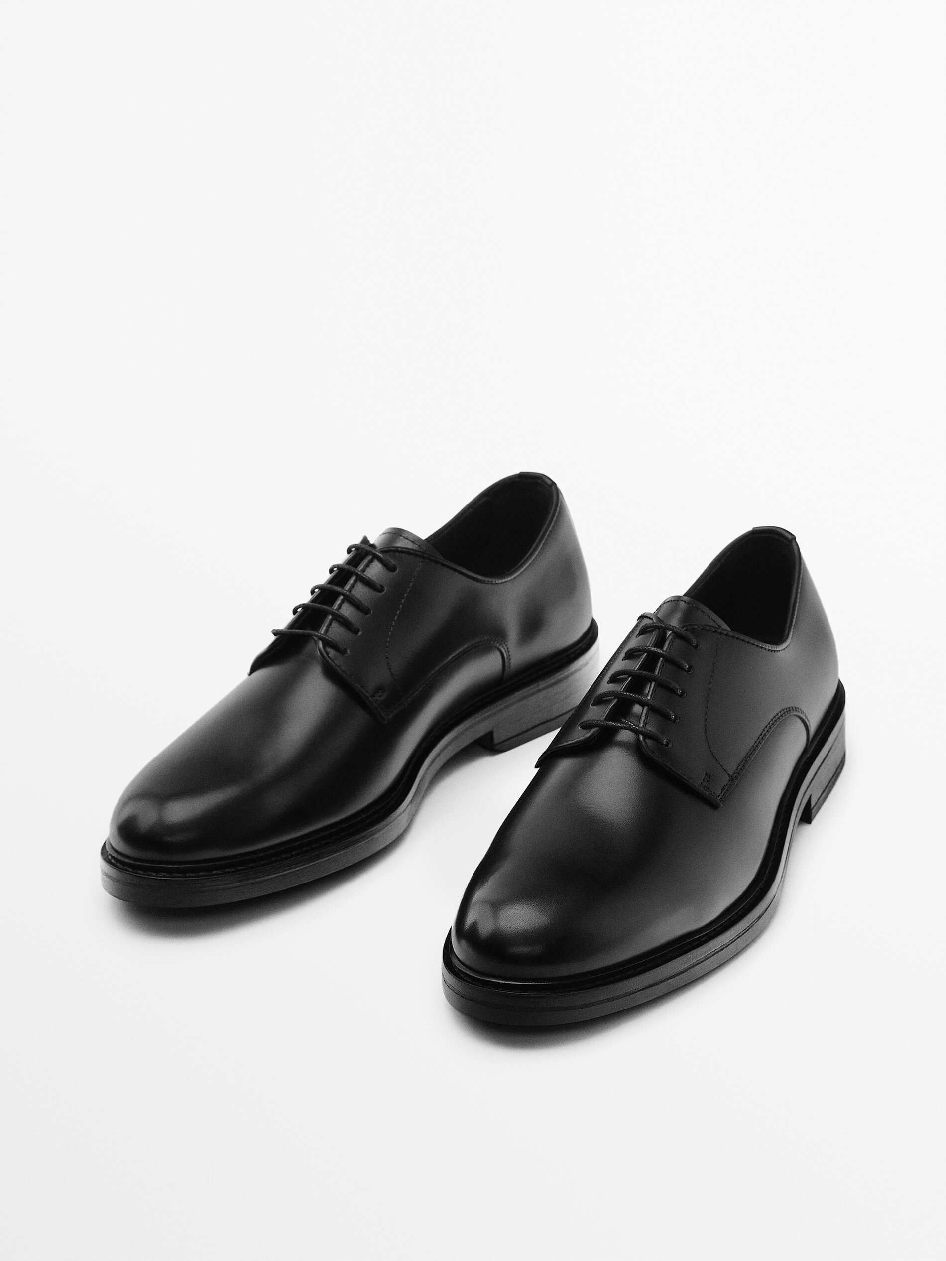 Zapato derby piel negro - NEGRO