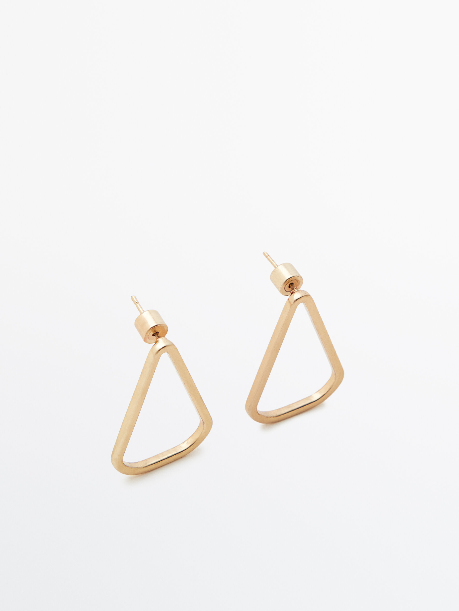 Pendientes triangulo - ORO