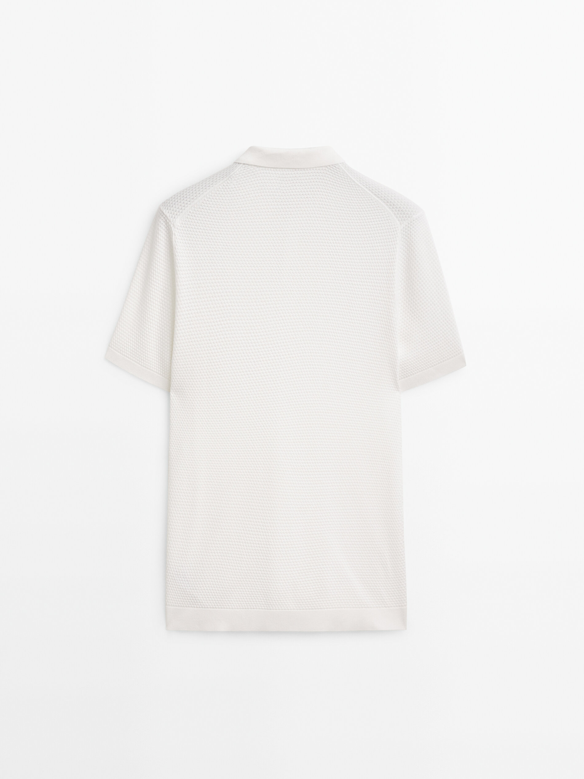 Jersey polo estructura manga corta - BLANCO