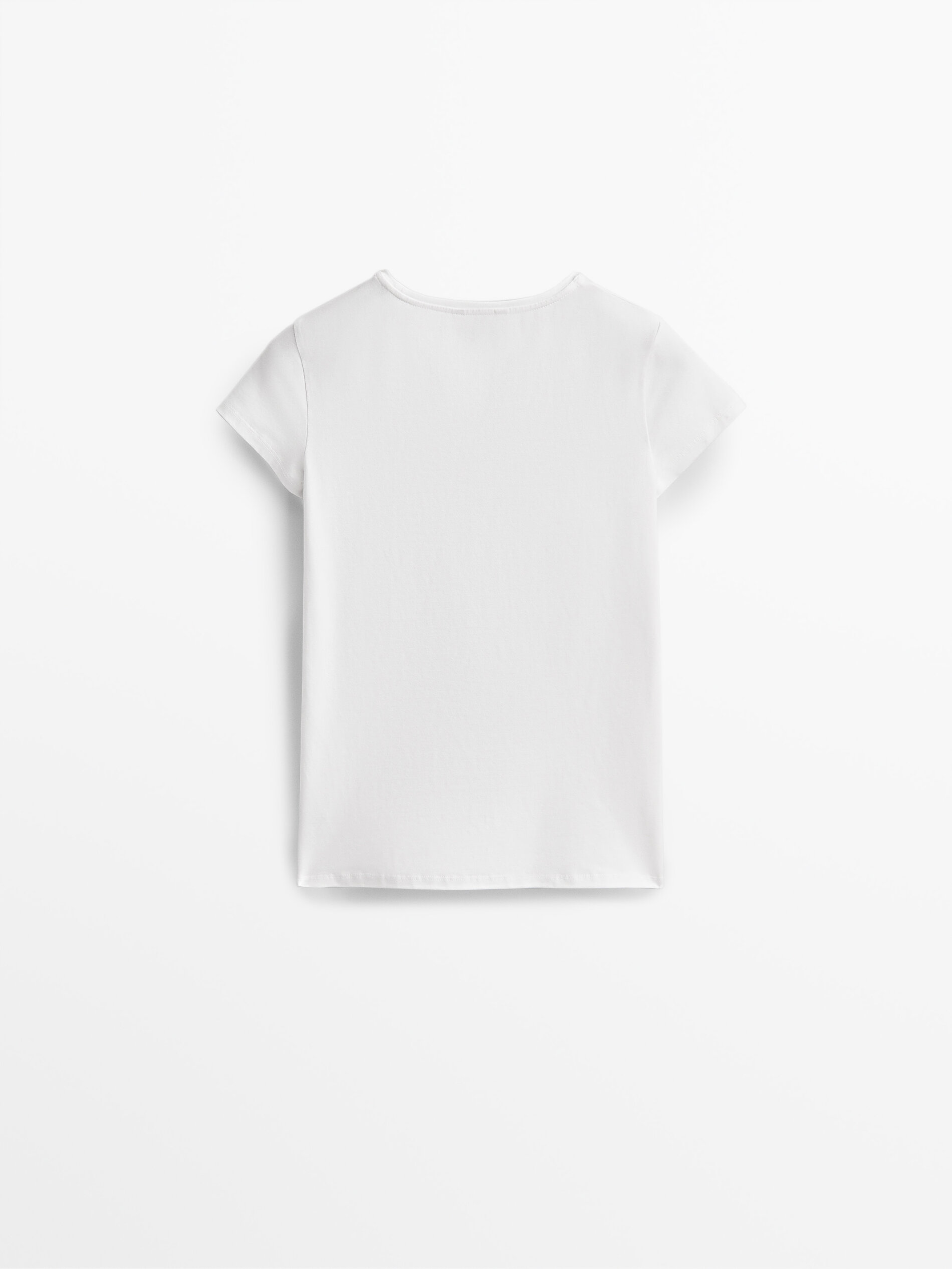 Camiseta algodón básica - BLANCO