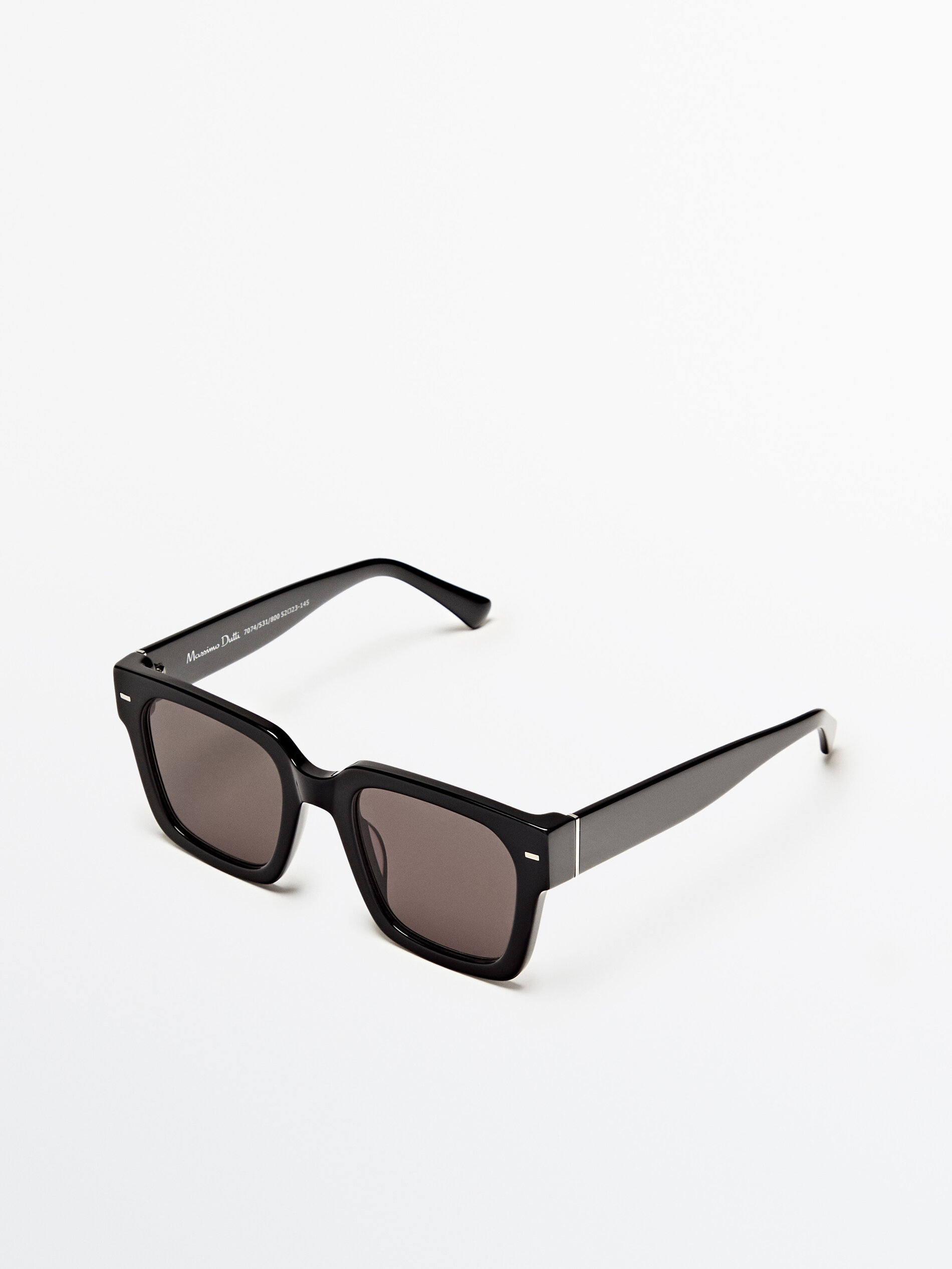 Gafas de sol cuadradas negras - NEGRO