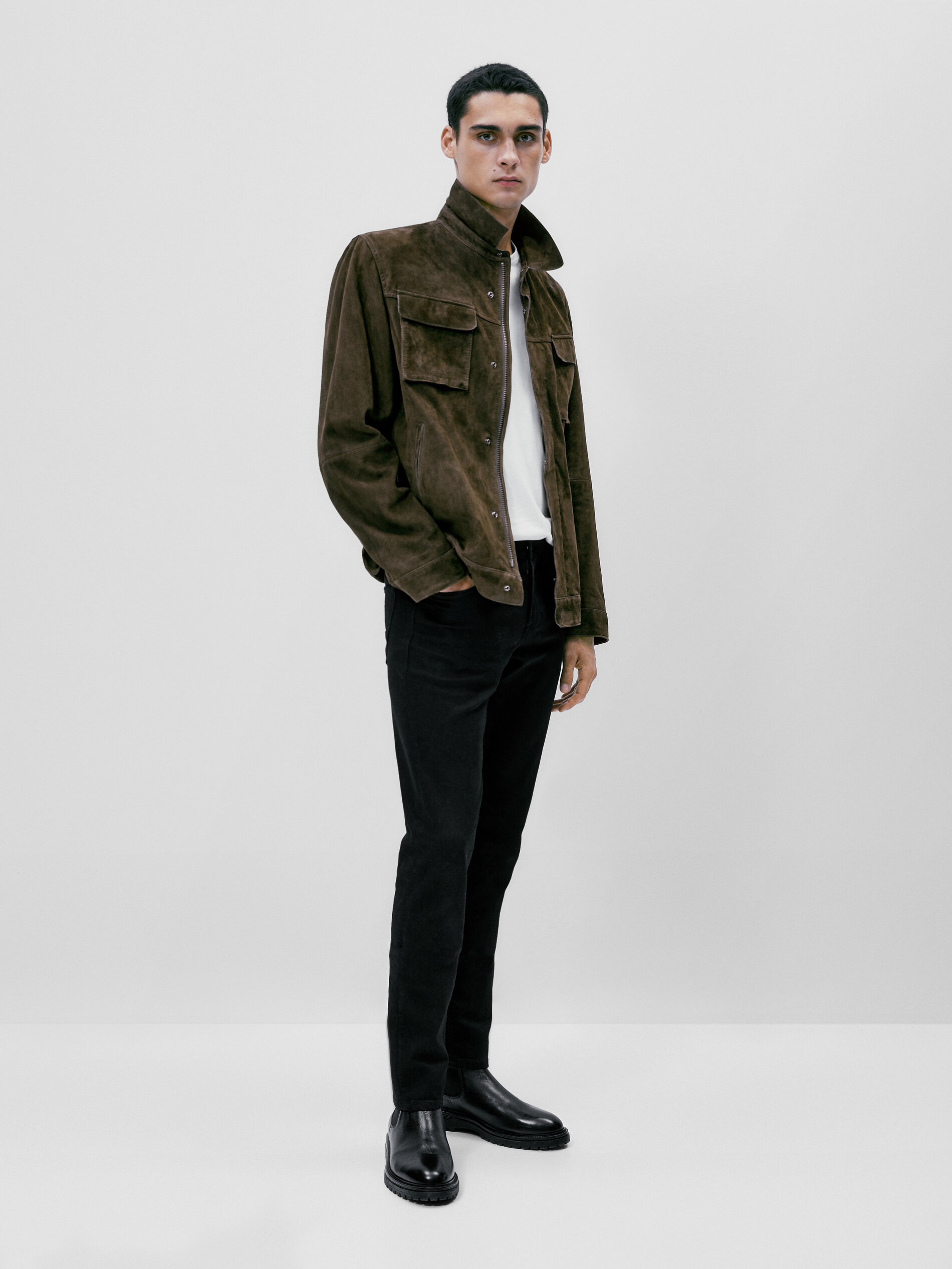 Sobrecamisa de ante - KAKI