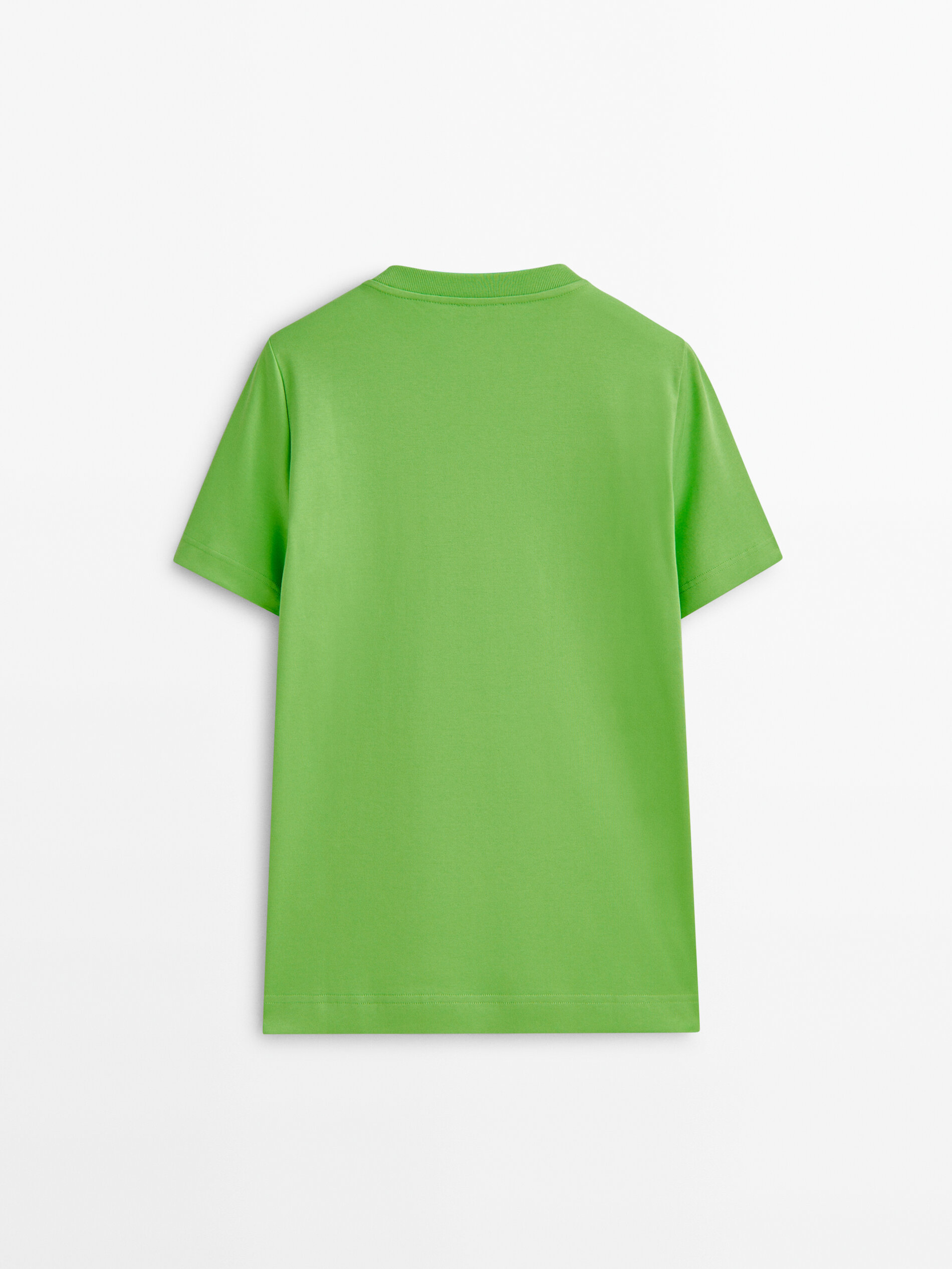 Camiseta manga corta algodón - PISTACHO