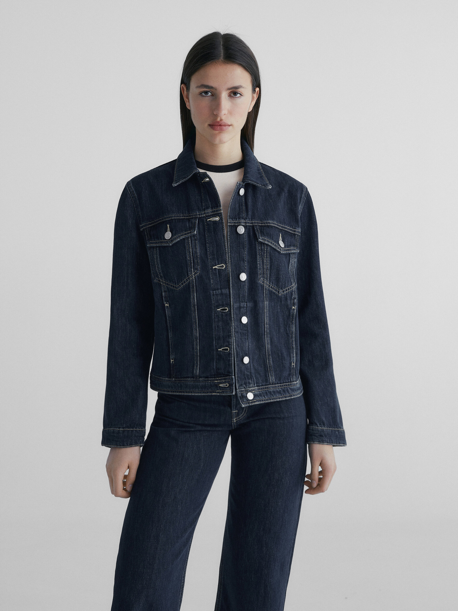 Cazadora vaquera trucker - AZUL OSCURO