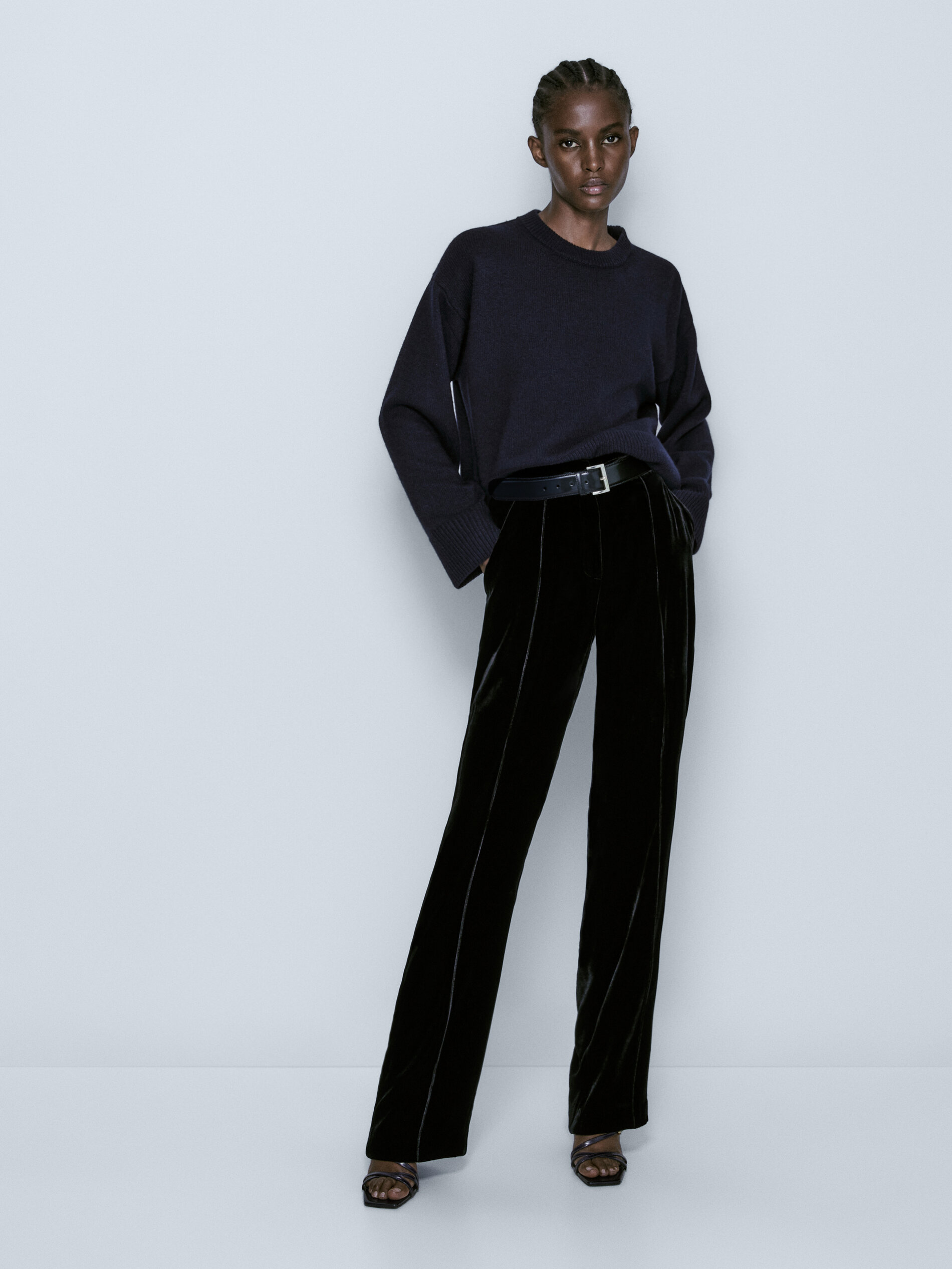 Jersey capa cuello redondo - MARINO OSCURO