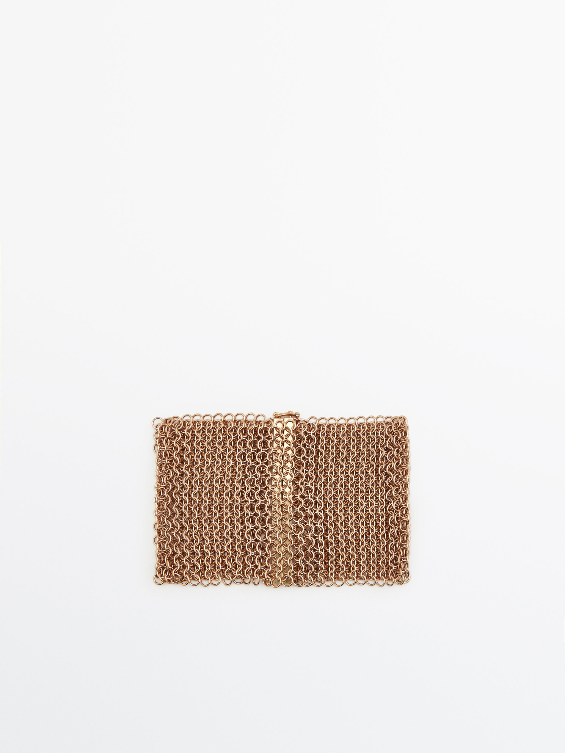 Pulsera malla baño oro - DORADO