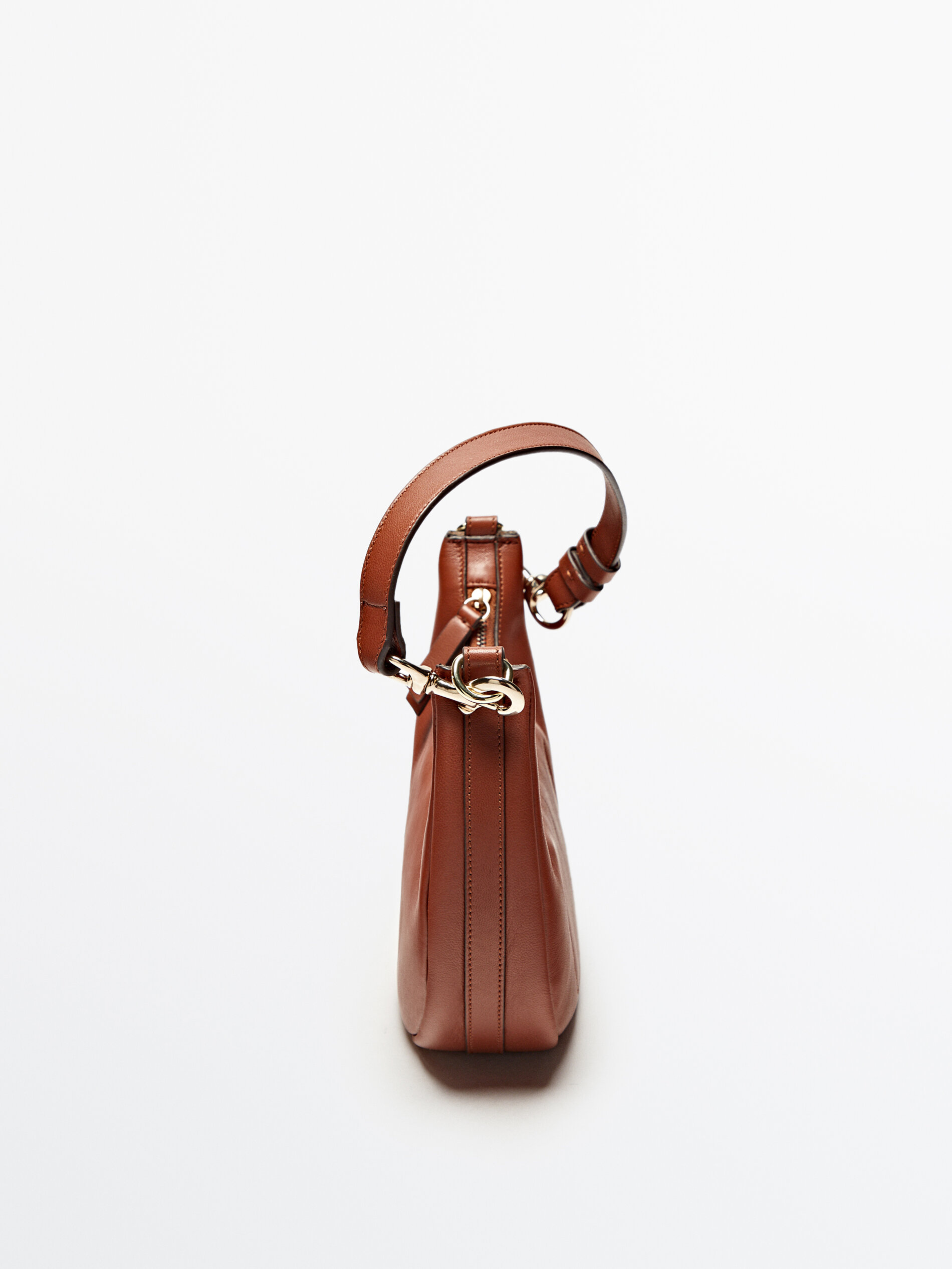 Bolso piel napa media luna - CUERO