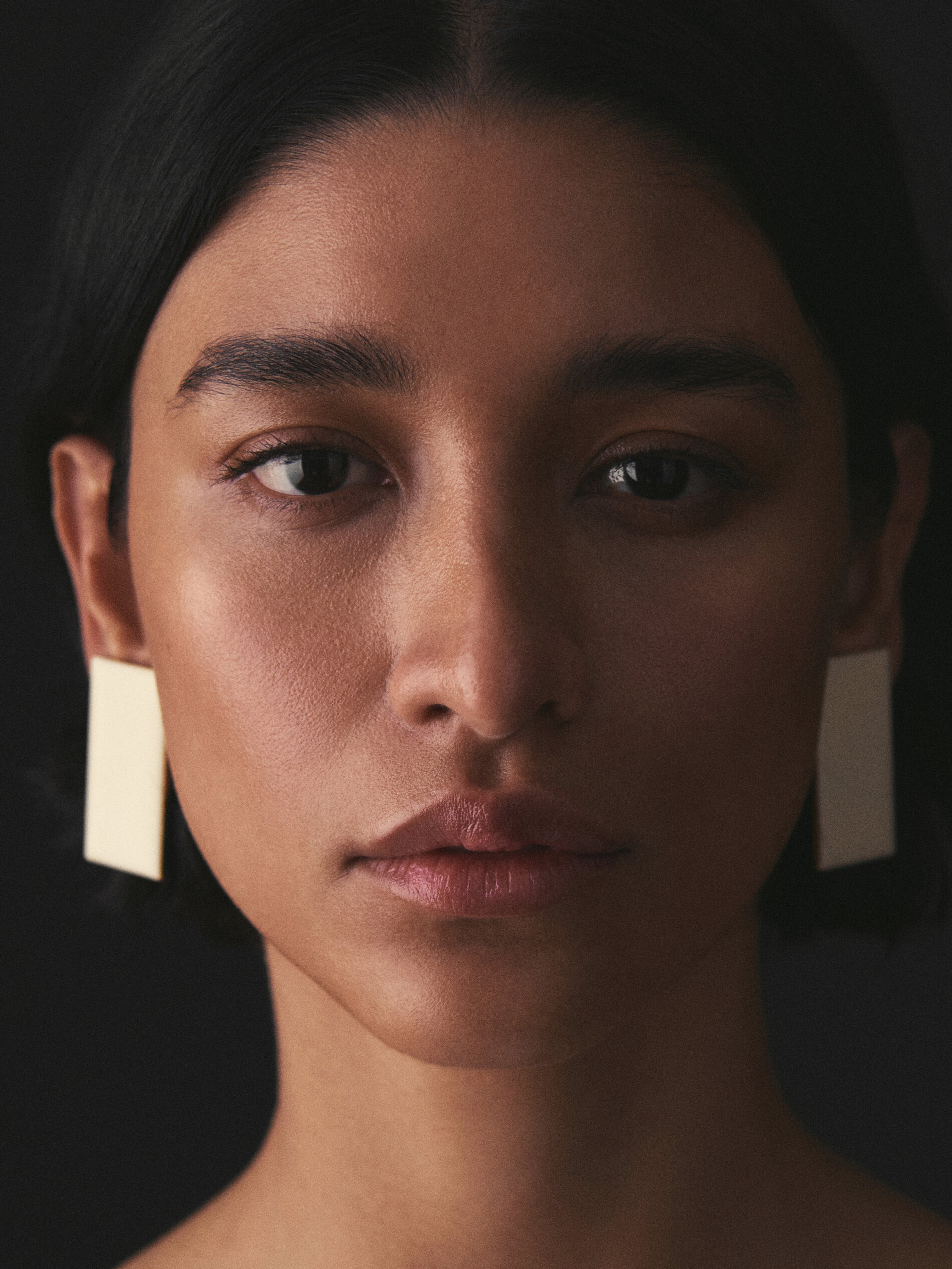 Pendientes pieza esmaltada Limited edition - BLANCO