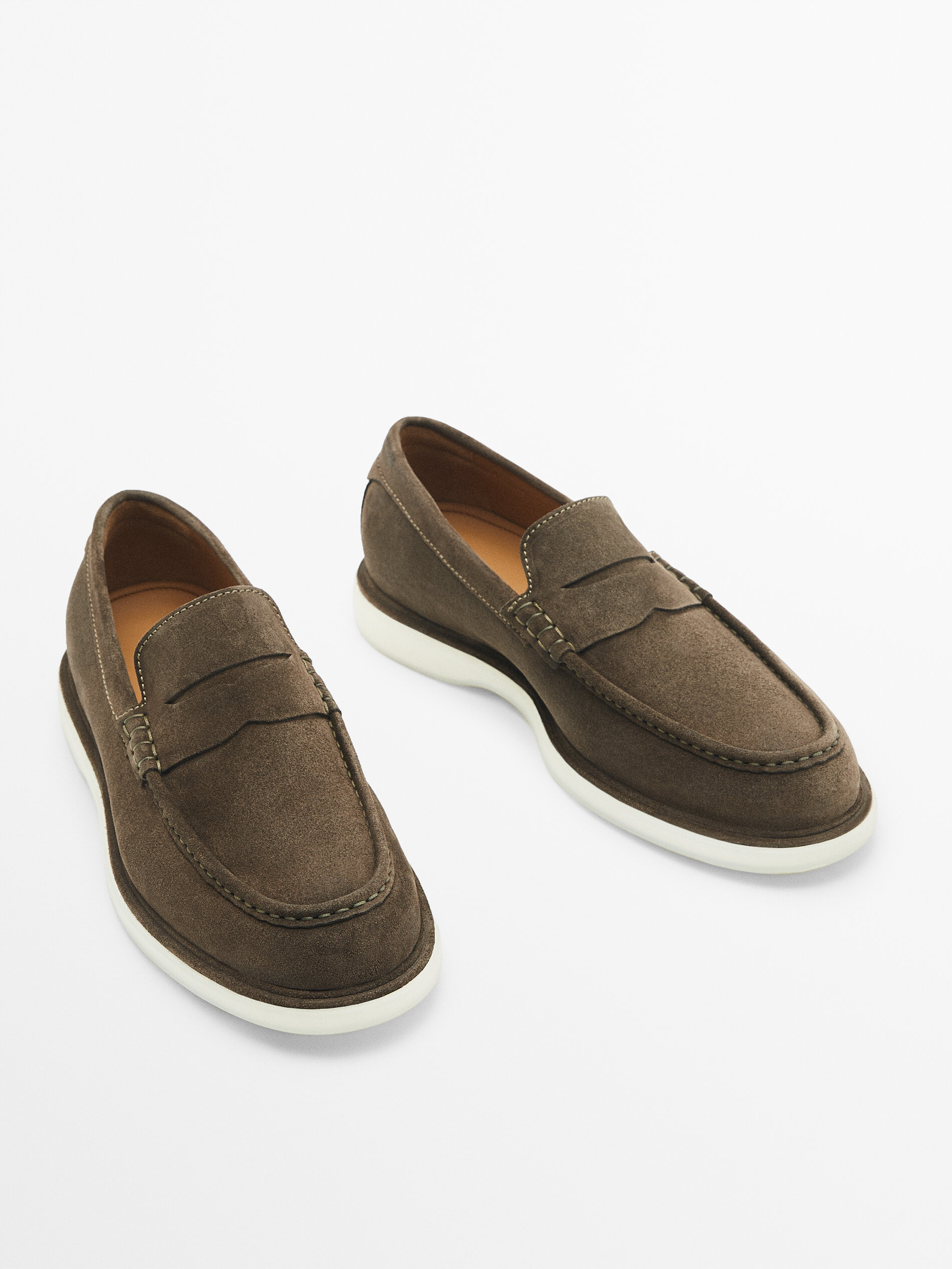 Mocasín serraje antifaz - VISÓN