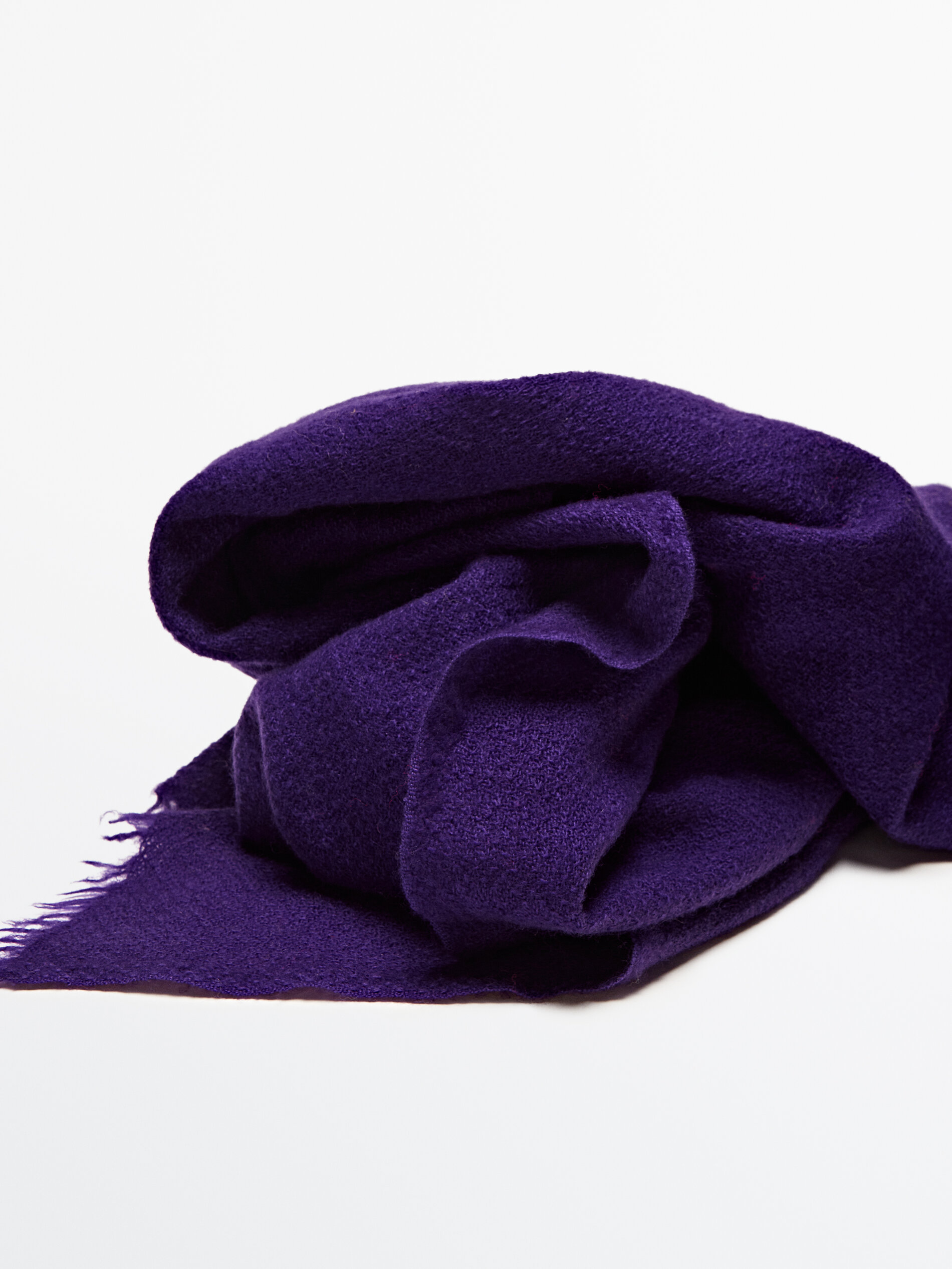 Bufanda estructura 100% lana - LILA