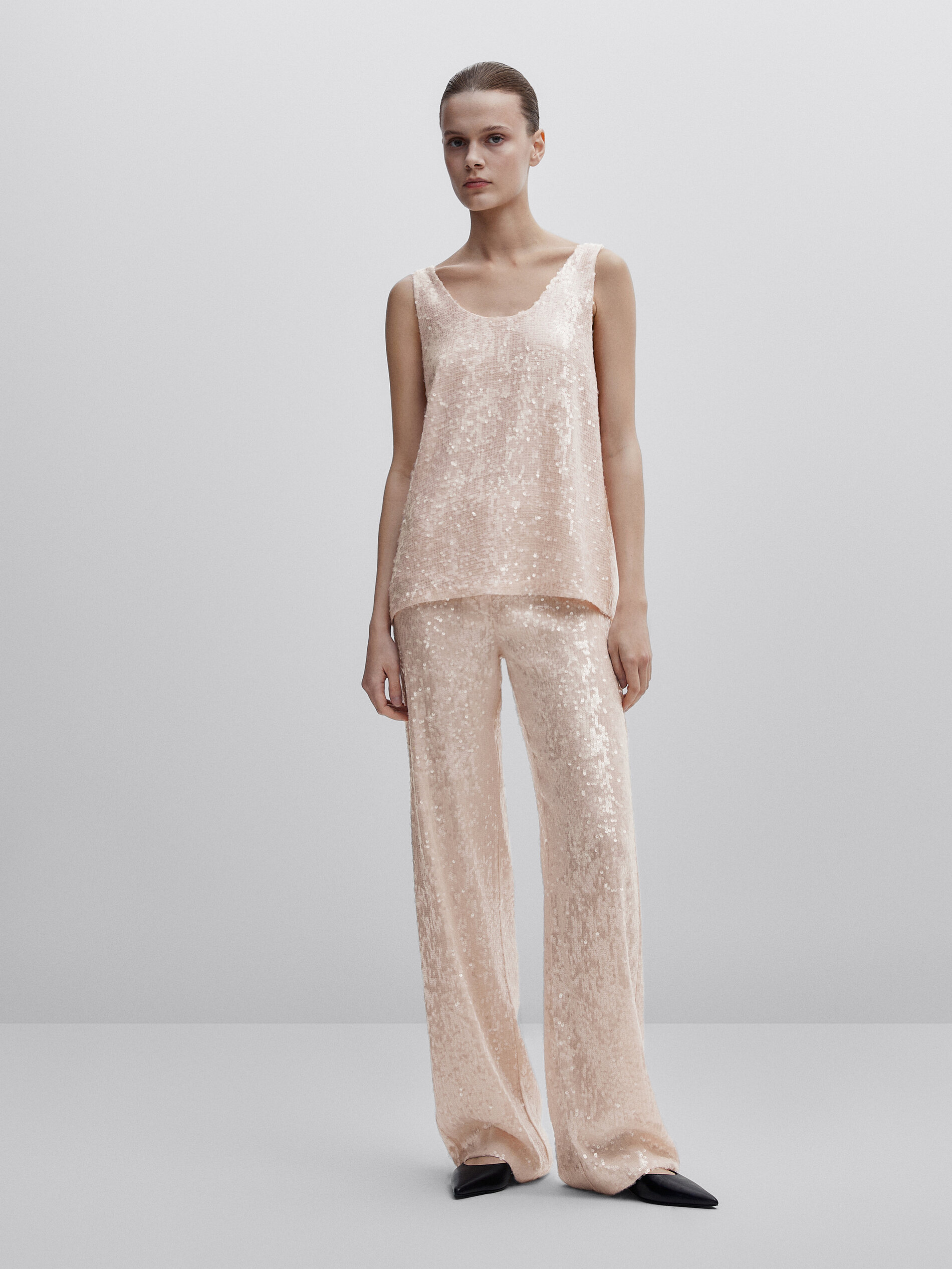 Top lentejuelas -Studio - ROSA