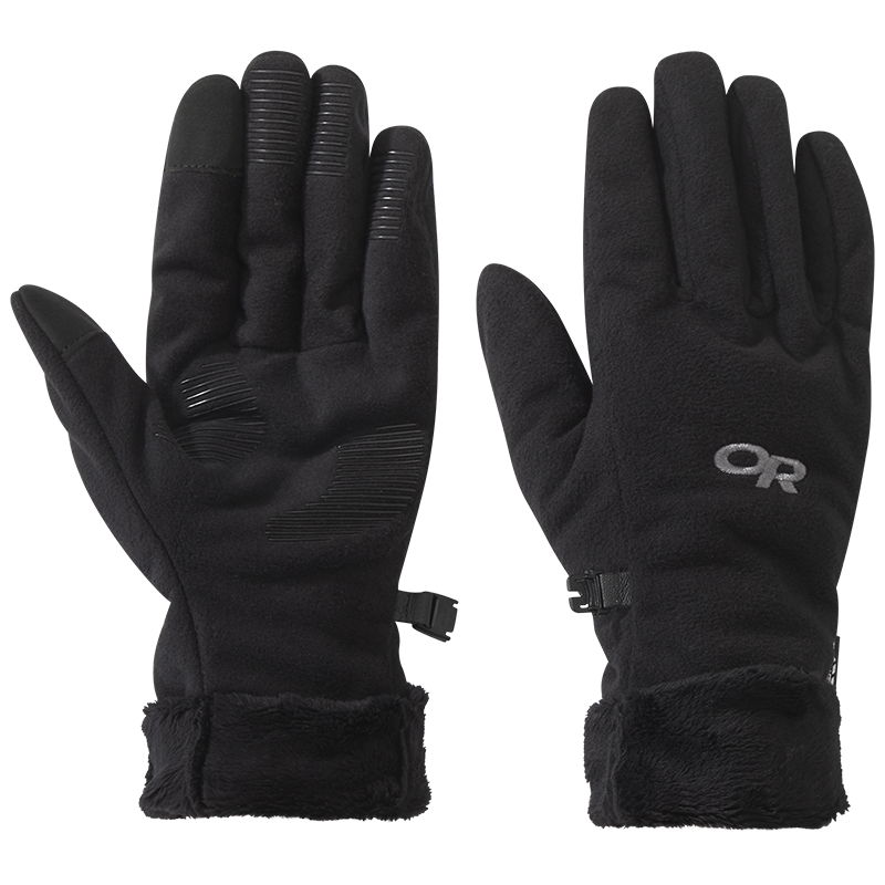 Women's Fuzzy Sensor Gloves